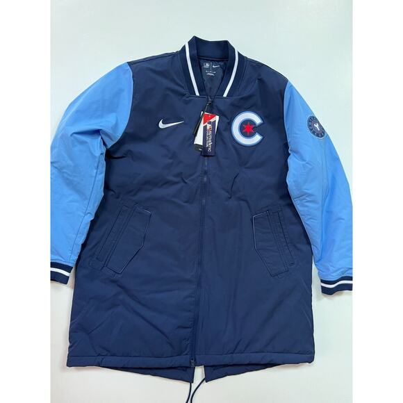 Nike Chicago Cubs Authentic Collection City Connect Dugout Jacket Men Size XL.🛒 - Picture 1 of 12
